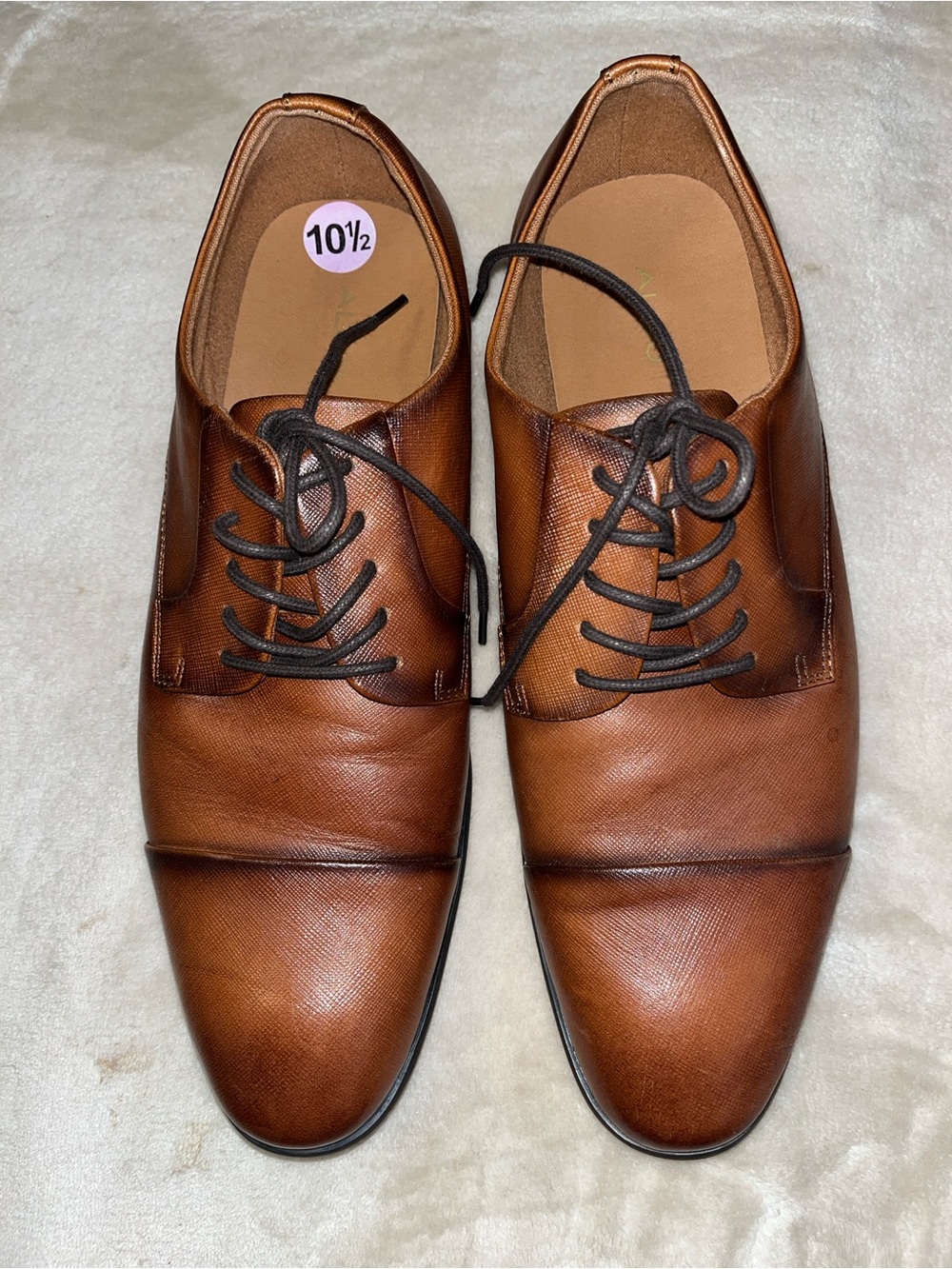 ALDO Men’s cap Toe Derby drees shoes -size10.5